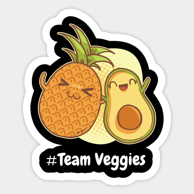 Team veggies Sticker by NippyNap